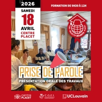 Prise de parole : présentation orale des travaux
